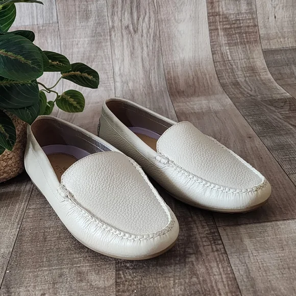 Peter Millar Driving Loafers in Sand Full-Grain Leather Size 8 - Picture 5 of 14